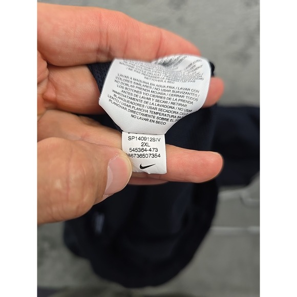 Vintage Nike Track Pants Men 2XL Blue Season Warm Up Lined 545364-473‎ Blue Tag - Picture 10 of 13